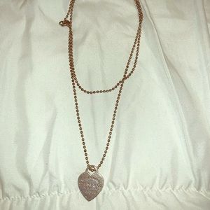Tiffany & Co dog tag necklace